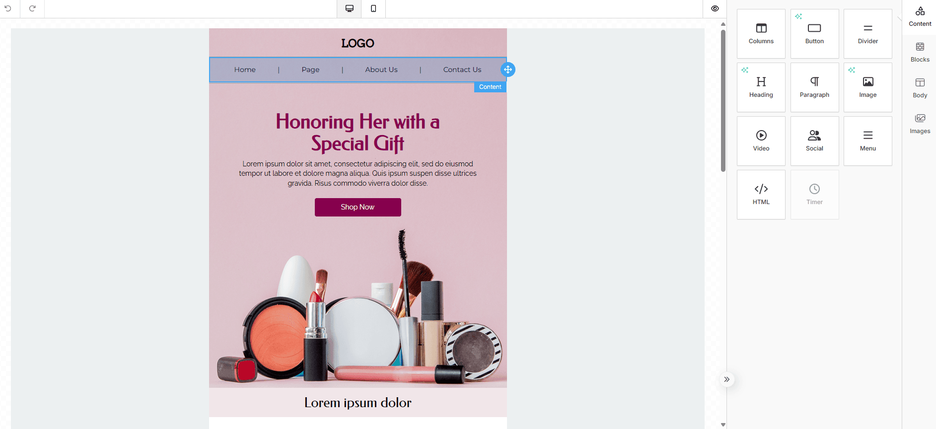 Marketing Tools Screenshot